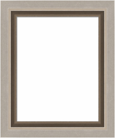 Wood Canvas Floater Picture Frame | Custom Silver Leaf Wood CFS4 ...