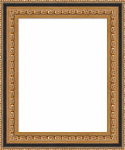Custom Wood Picture Frame | Antique Gold w/ Black Wood Picture Frame ...